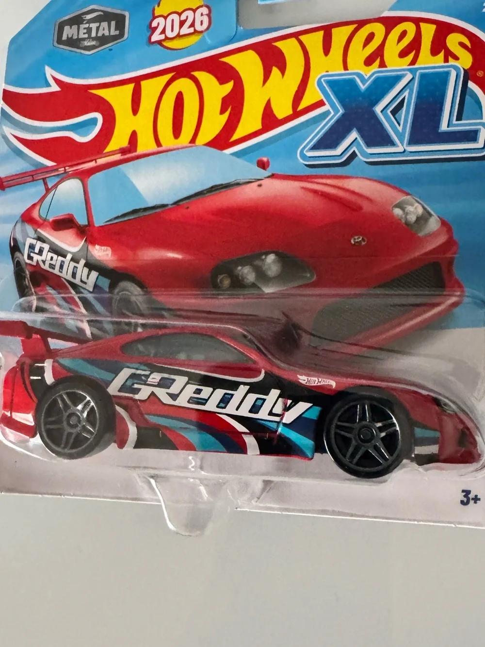 Hot Wheels 2026 XL Red Toyota Supra GReddy Toy Car